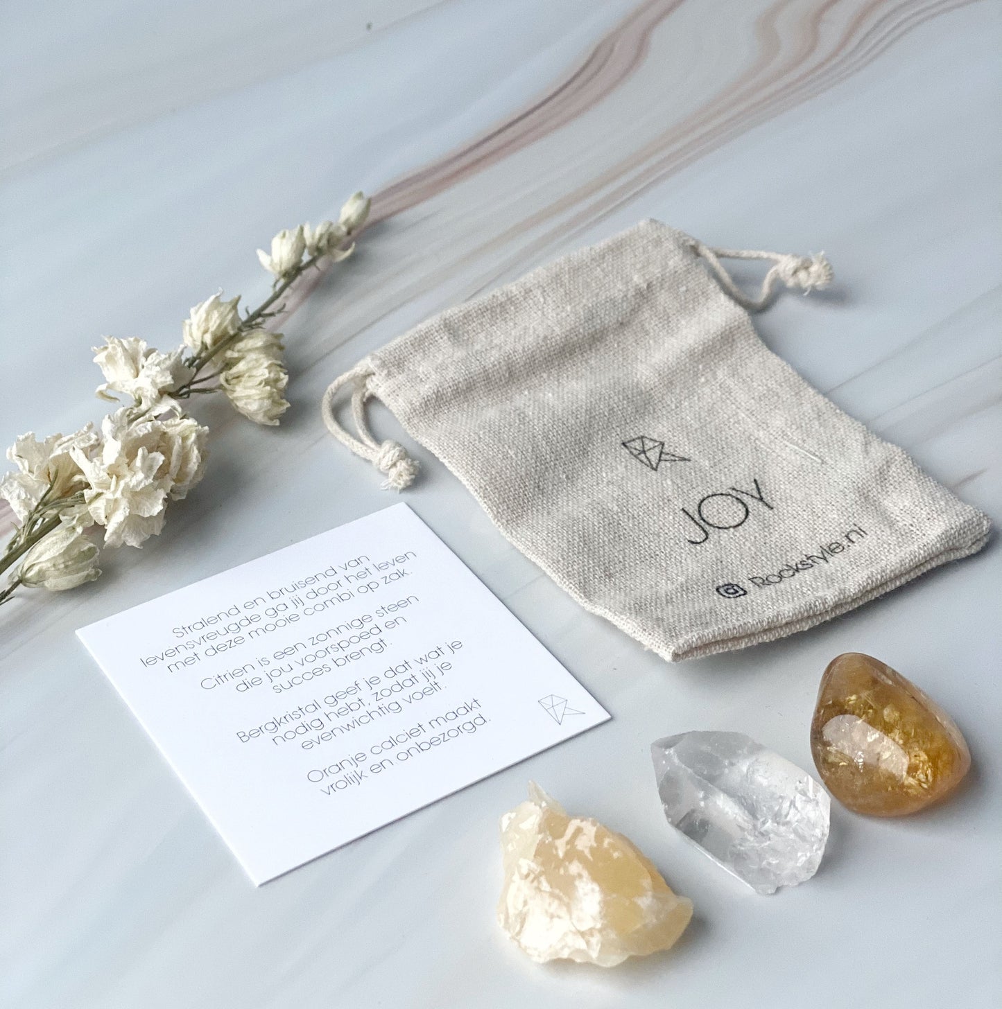 Power stones in a gift bag Rockstyle - Joy