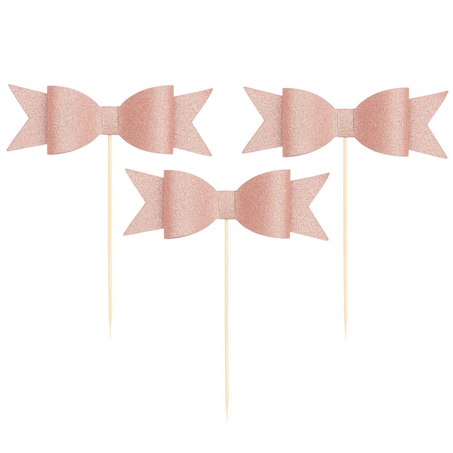 Cocktailtikut 6 kpl Rico Design - Rusetit ruusukulta