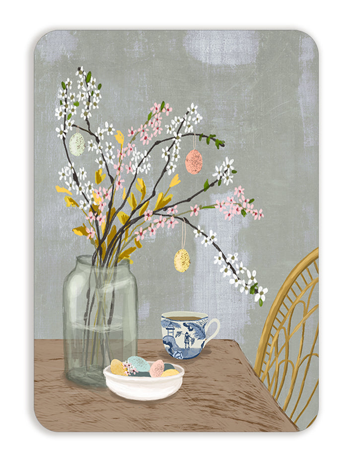 Postcard Johanna Ilander - Cherry branches, Easter