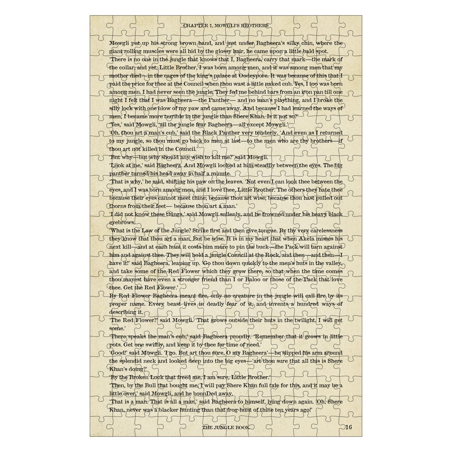 Puzzle 252 pieces to Professor Puzzle - The Jungle Book