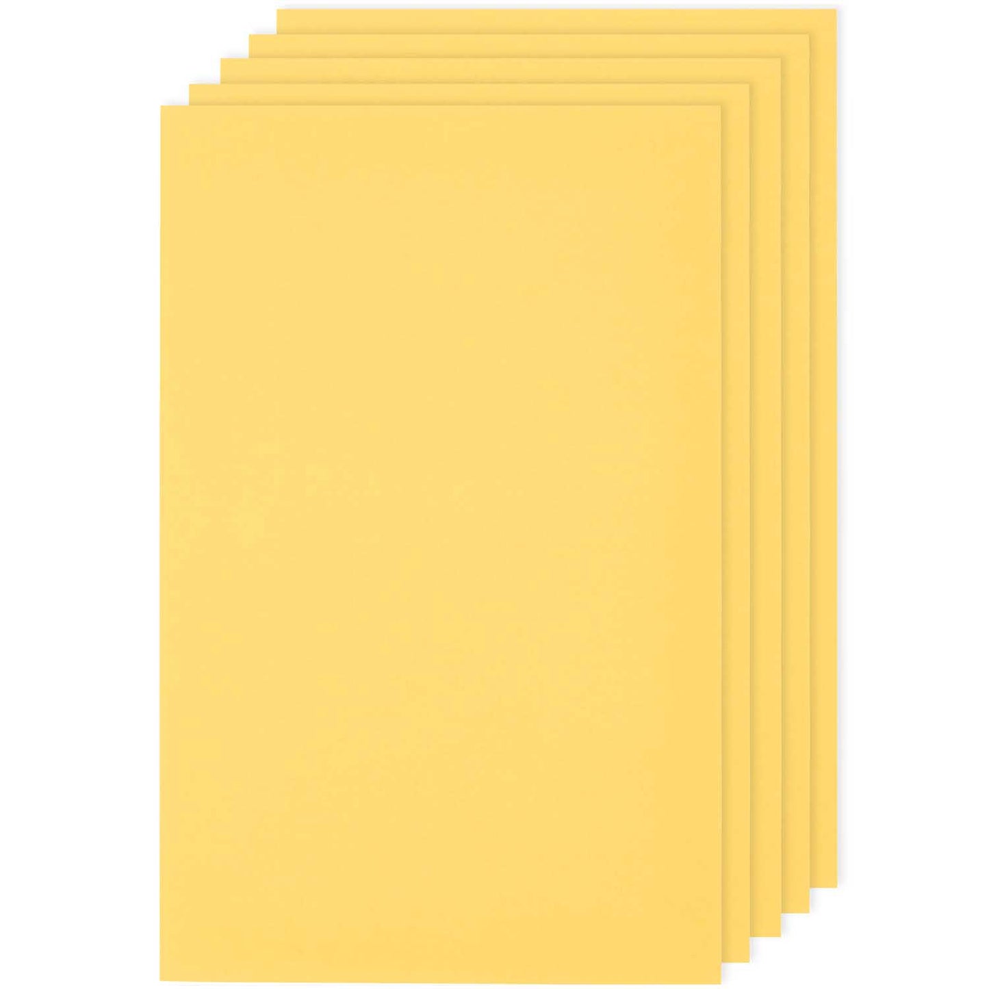 Kartonki A4 Rico Design - Yellow, 5kpl
