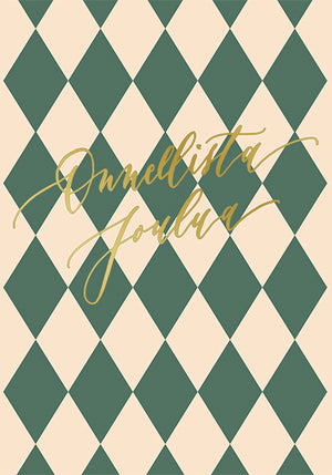 2-part Christmas card Calligraphy studio - Merry Christmas!