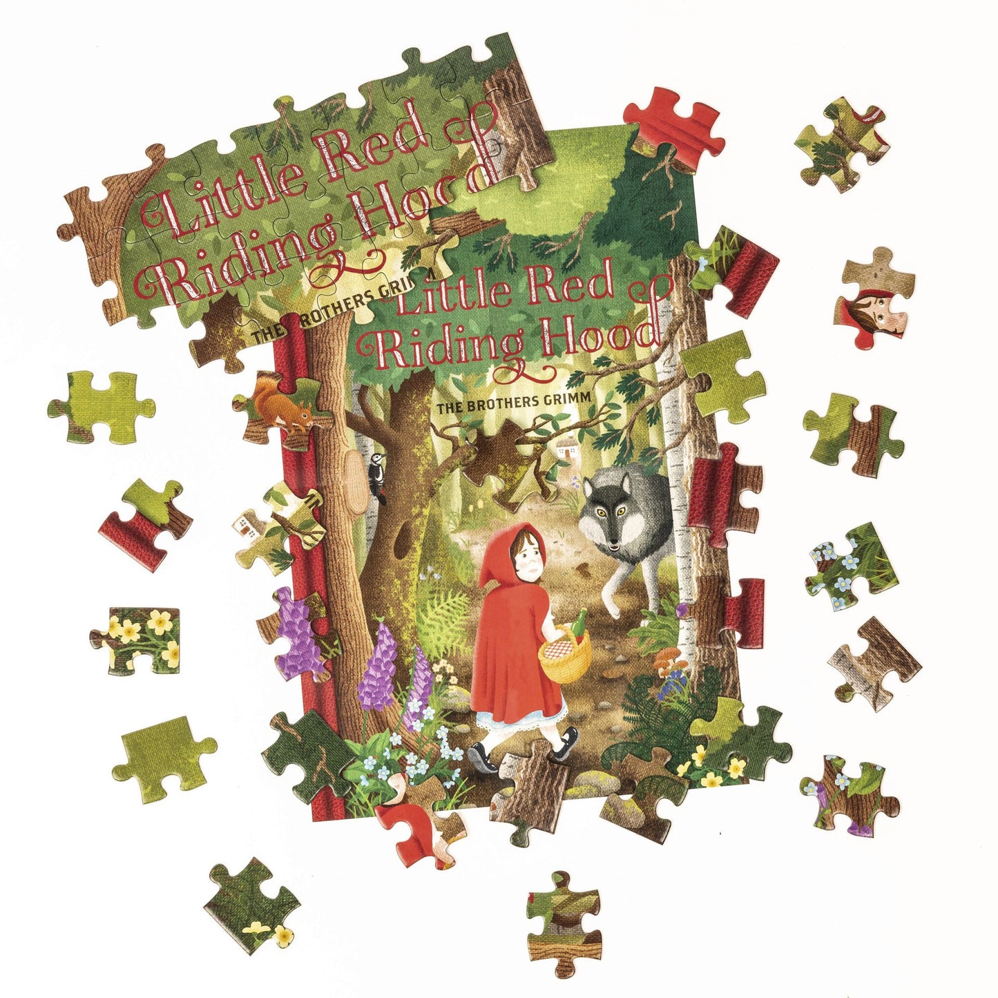 Palapeli 96 palaa Professor Puzzle - Little Red Riding Hood