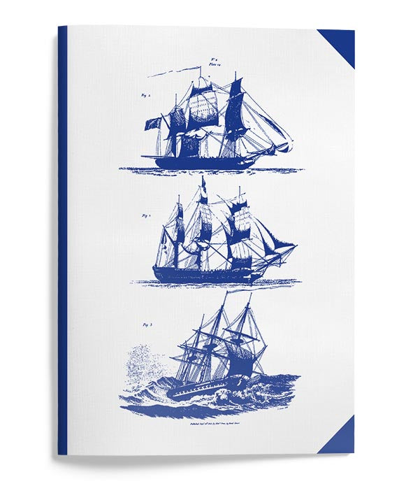 Booklet set A5 John Nurminen - Blue ships