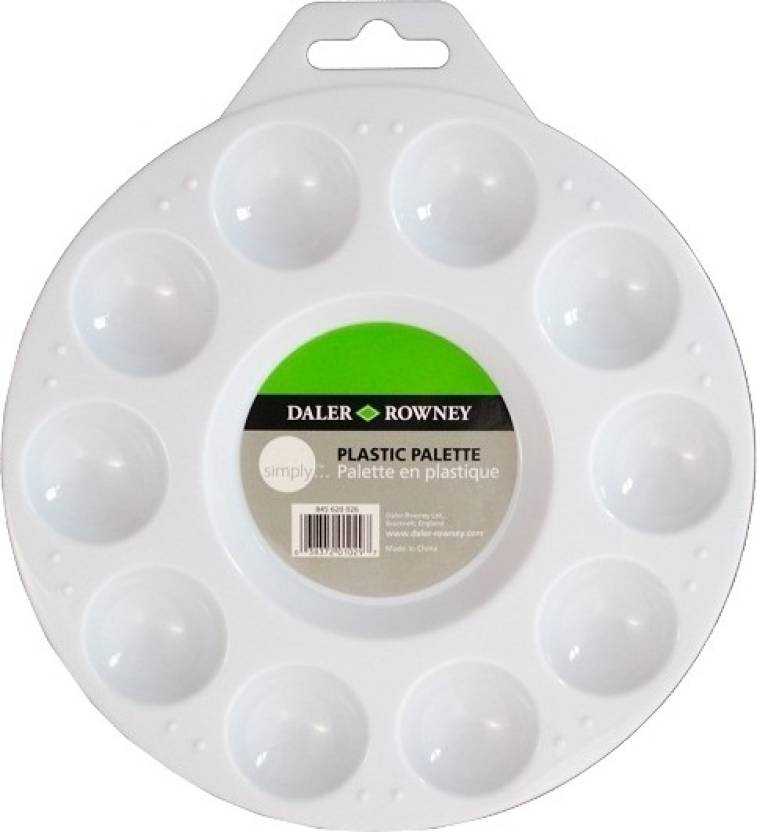 Plastic palette 10 colors DR Simply - 18cm