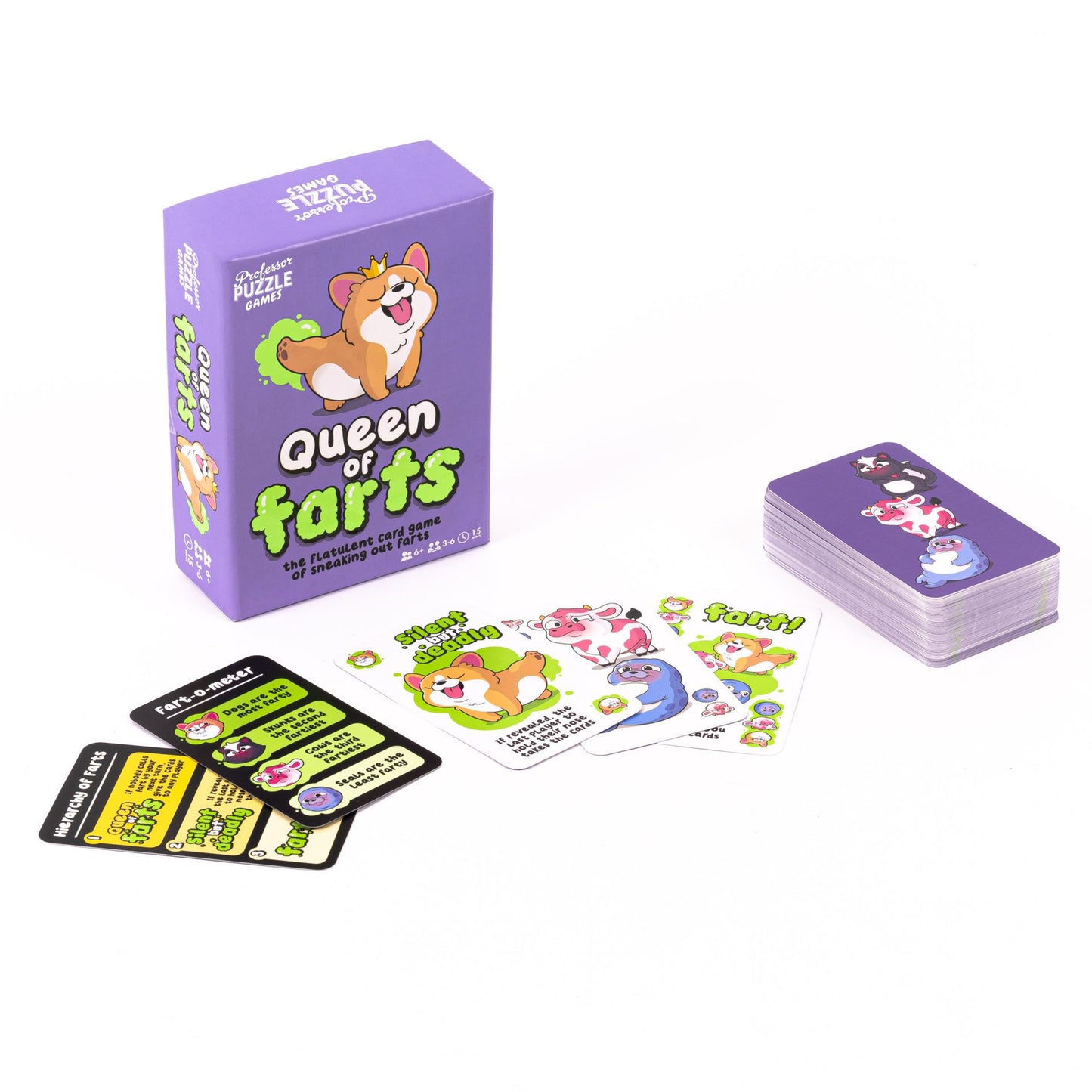 Card game Professor Puzzle - Queen of Farts