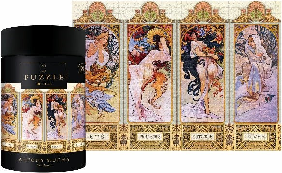 Puzzle Interdruk - Alfons Mucha, Four Seasons