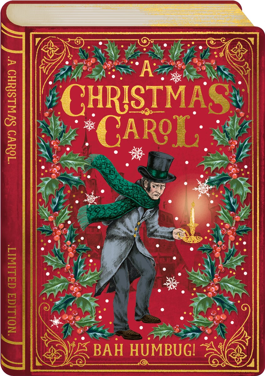 2-osainen joulukortti Storybook - Christmas Carol