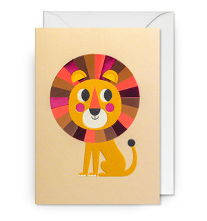 2-piece card Lagom - Lion