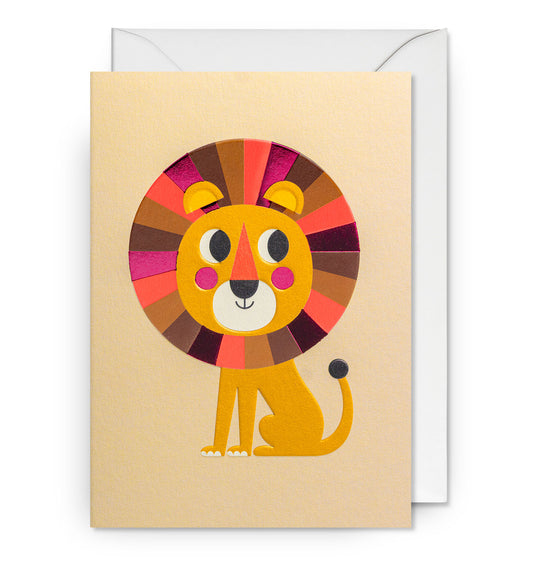 2-piece card Lagom - Lion