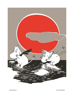 Poster Moomin 24x30 - Moomintroll and Snorkmaiden