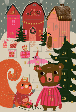 Christmas calendar card Mira Mallius - Christmas Village
