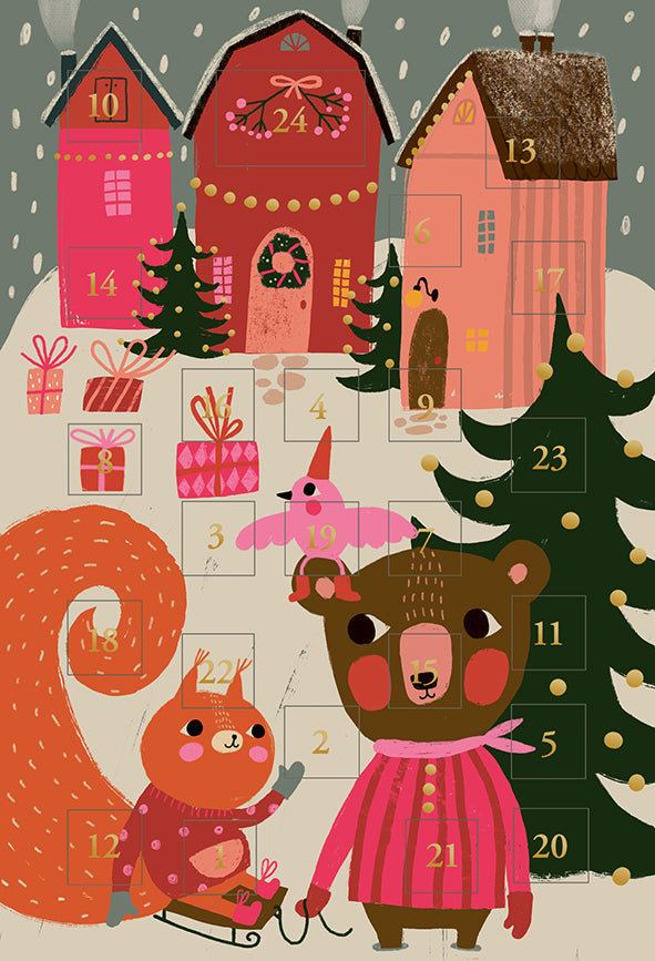 Christmas calendar card Mira Mallius - Christmas Village