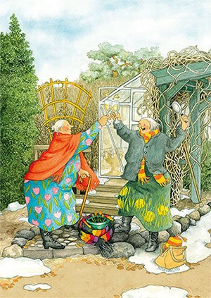 Postikortti Inge Löök - Mummot malja keväälle