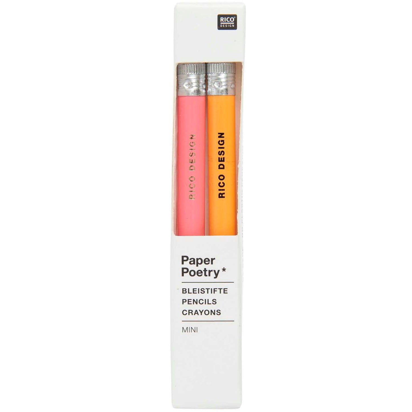 Pencils Paper Poetry - Mini Pink and Orange