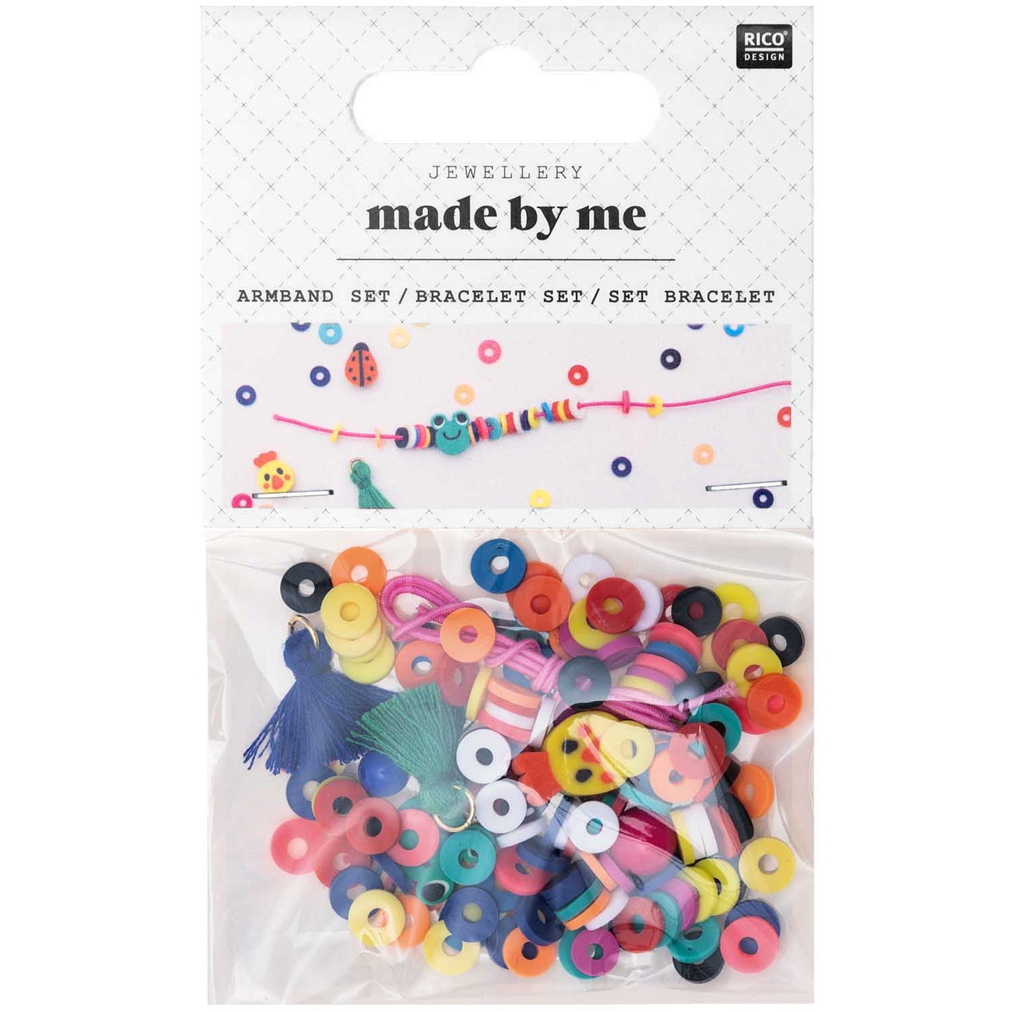 Beads for bracelet Rico Design - Multicolour