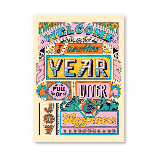 Postcard Ohh Deer - Another Year