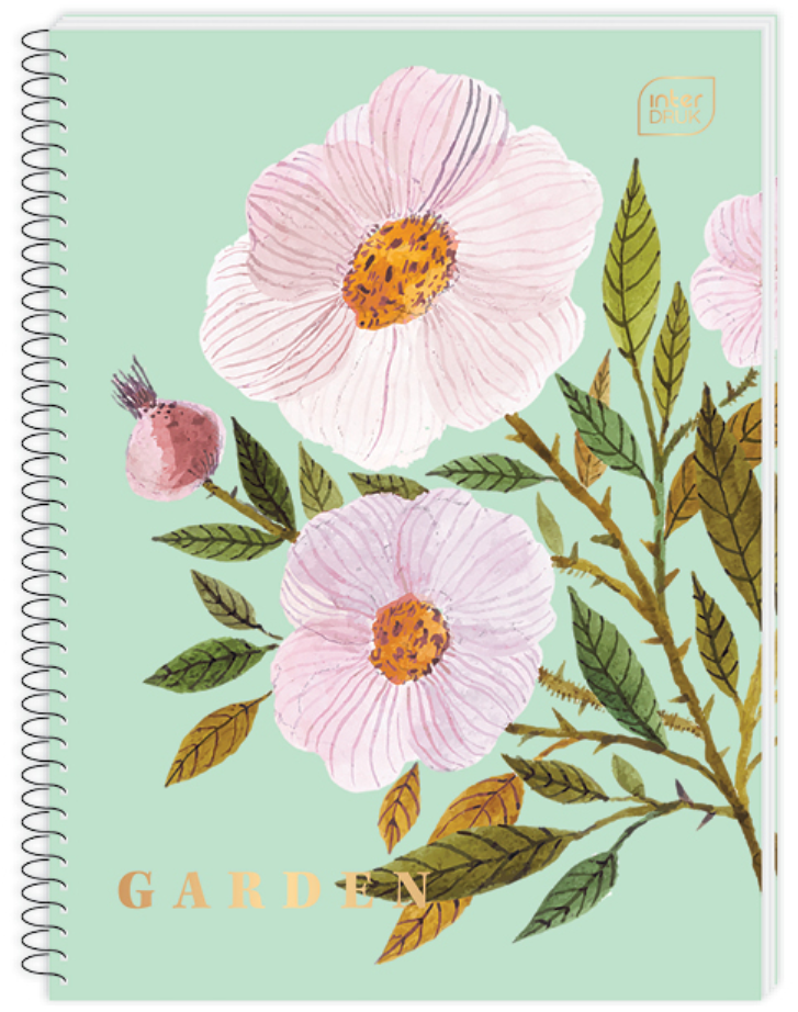 Spiral notebook A4 Interdruk - Garden 2