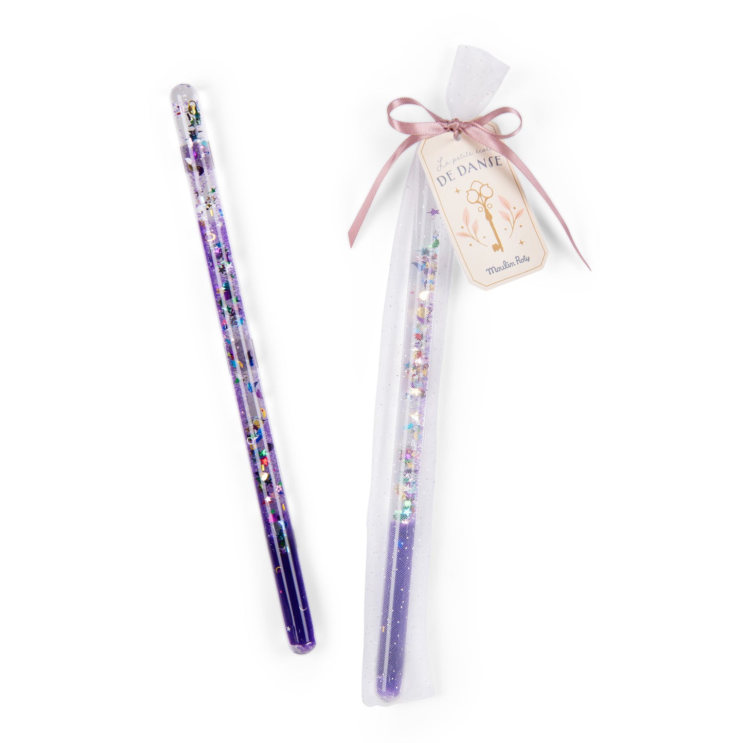 Glitter magic wand Moulin Roty - Purple