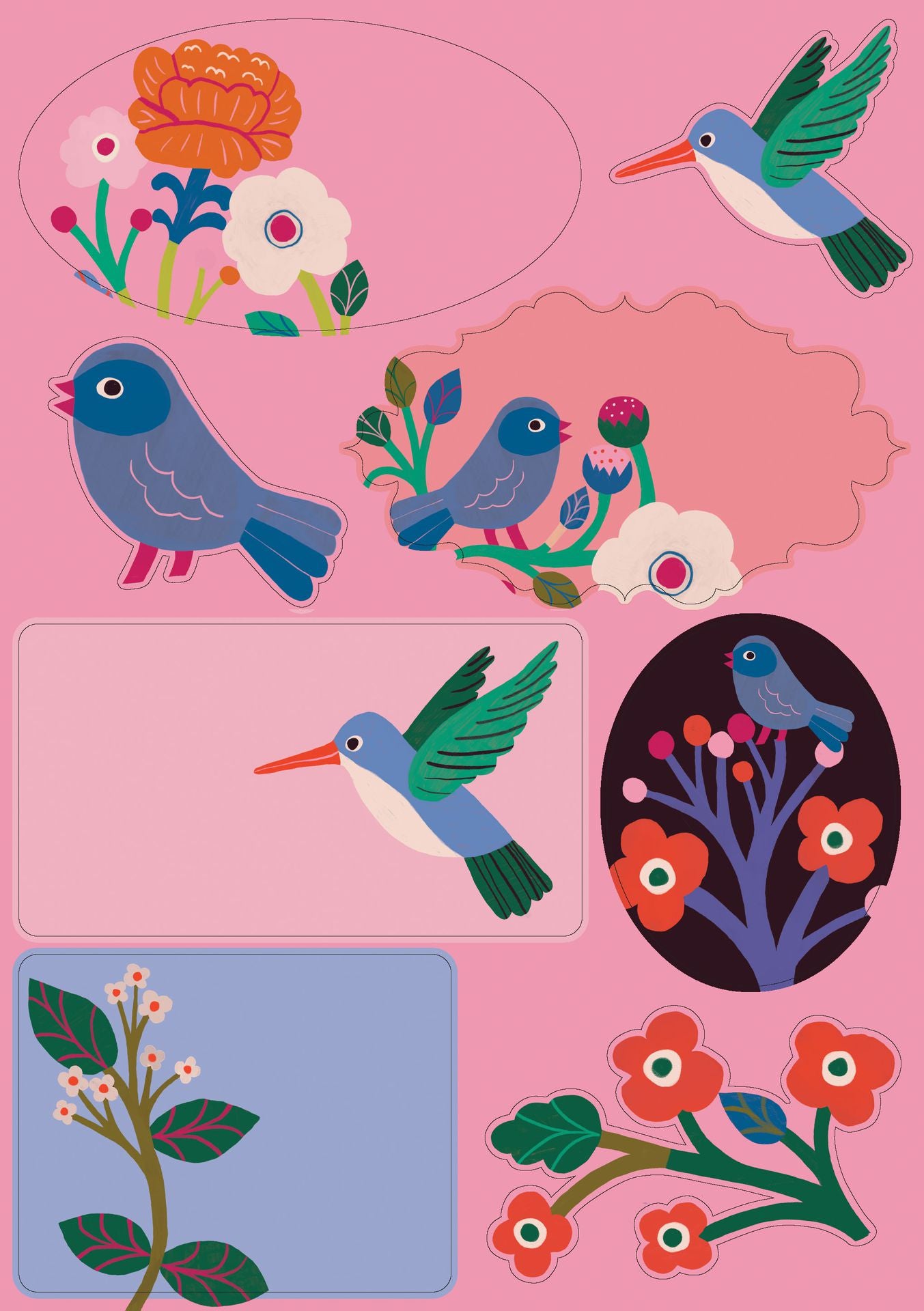 Writing set Roger la Borde - Birdsong