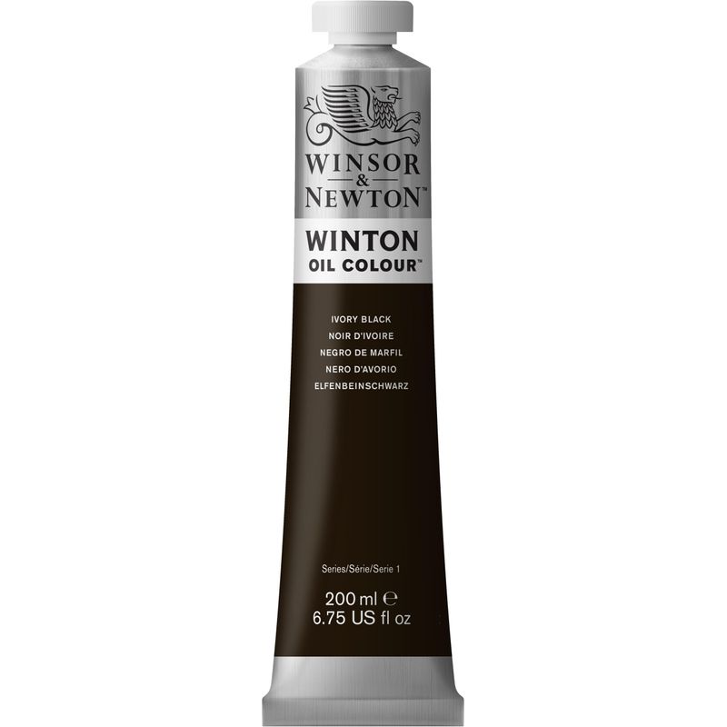 WN Winton 200ml 331 (24) Ivory black, 200ml öljyväri