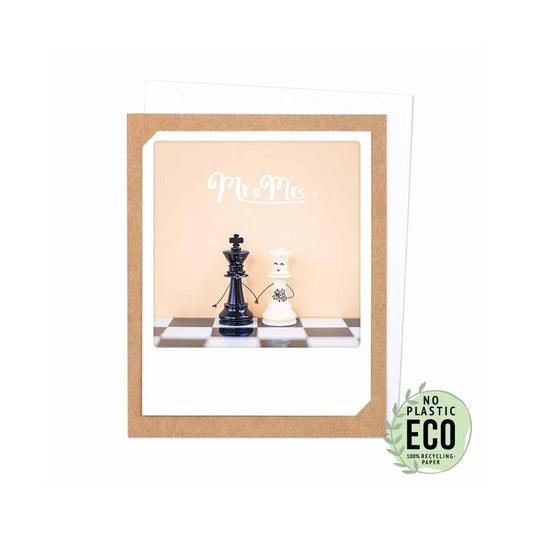 2-piece card Pickmotion - Mr and Mrs Chess