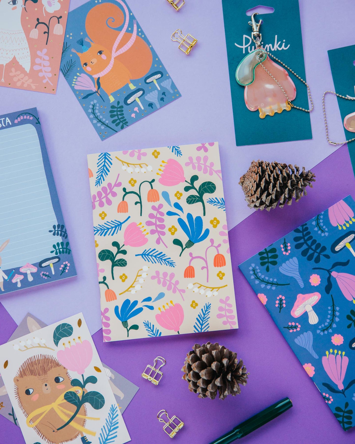 Notebook A5 Mira Mallius - Home forest flowers