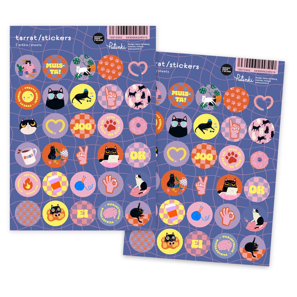 Sticker pack A5 Putinki Sandberg - Helvi's office