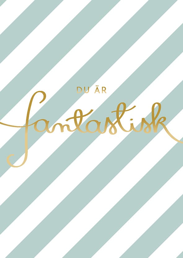 Postikortti Putinki Letters - Du är fantastisk