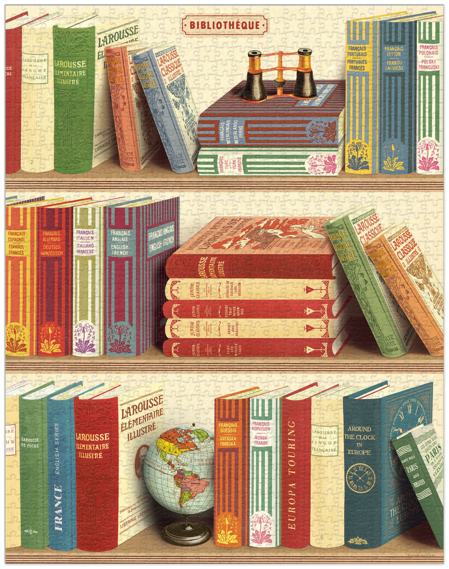 Palapeli Cavallini - Library books