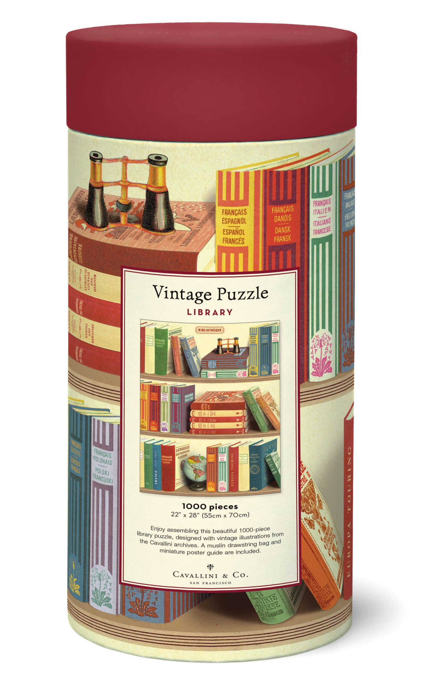 Palapeli Cavallini - Library books