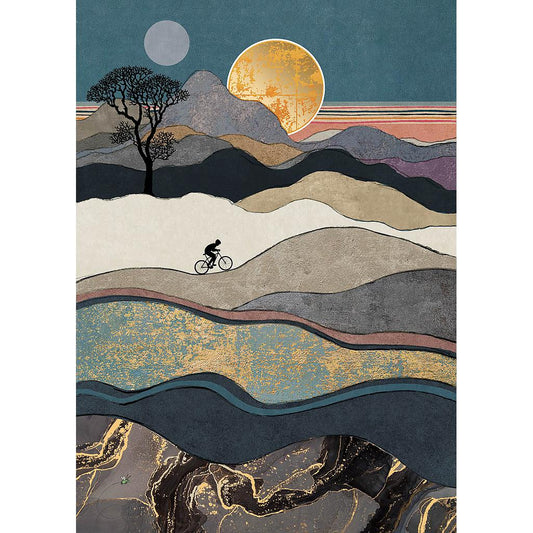 2-part card Scenic - Cyclist