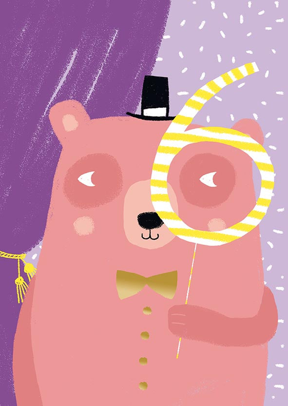 Postcard Mira Mallius-6 years old birthday card