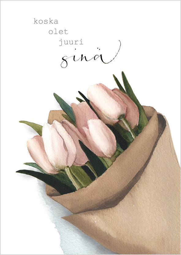 Postcard Henna Adel - Tulips because it's you