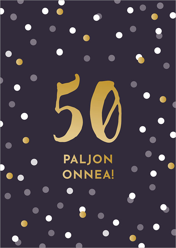 2-osainen kortti Putinki Moments - 50v. Ikävuosikortti