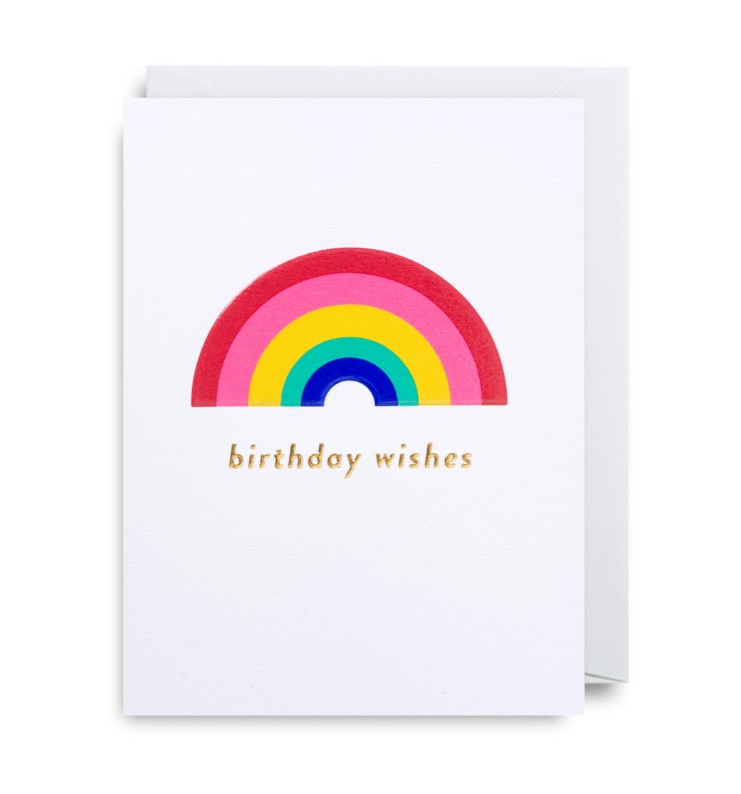 Pikkukortti Lagom - Rainbow birthday wishes