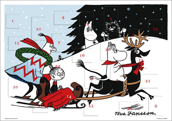 Adventtikalenteri A4 Muumi - Reki