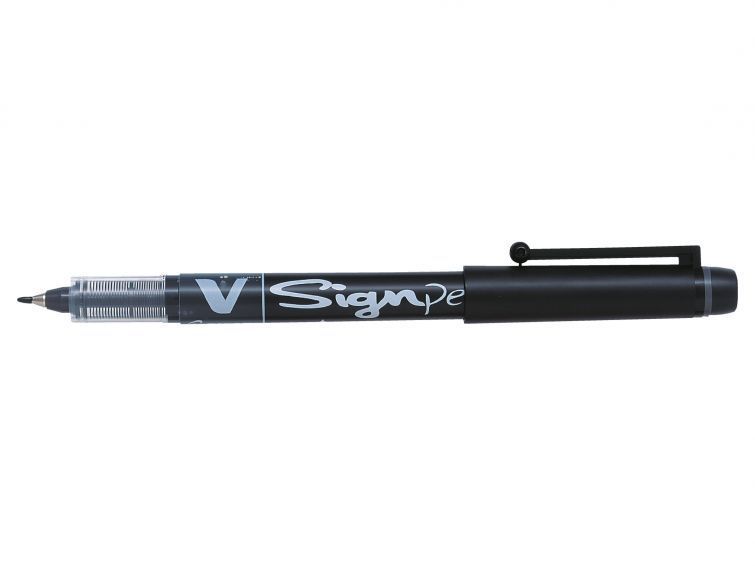 Pilot V-Sign Fineliner - musta