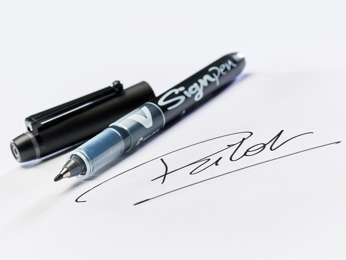 Pilot V-Sign Fineliner - musta