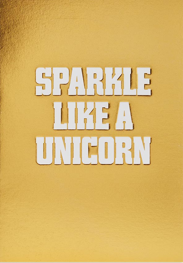 2-part card Lagom - Sparkle like a unicorn
