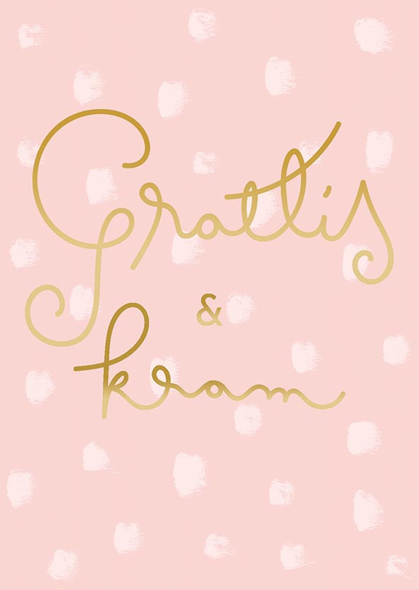 Postcard Putinki Letters - Grattis och Kram
