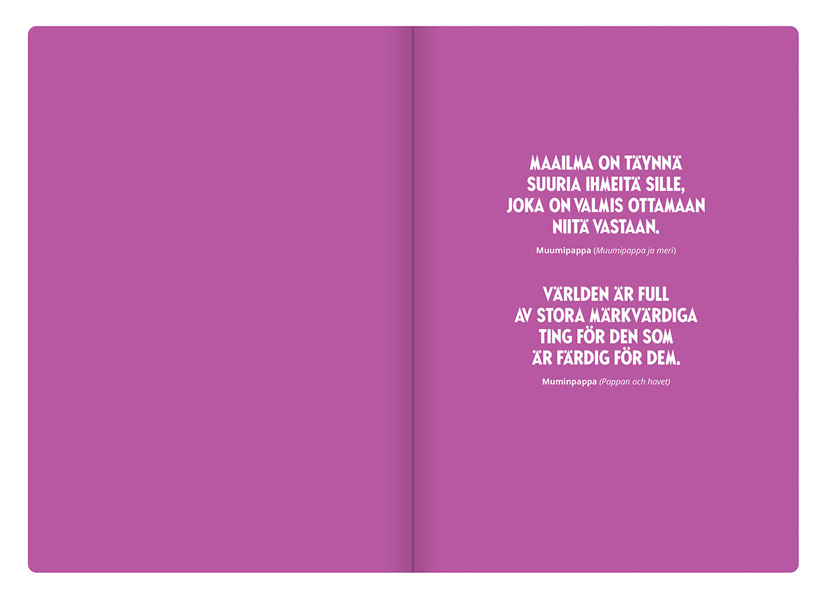 Muistikirja Muumi - Wonderful things