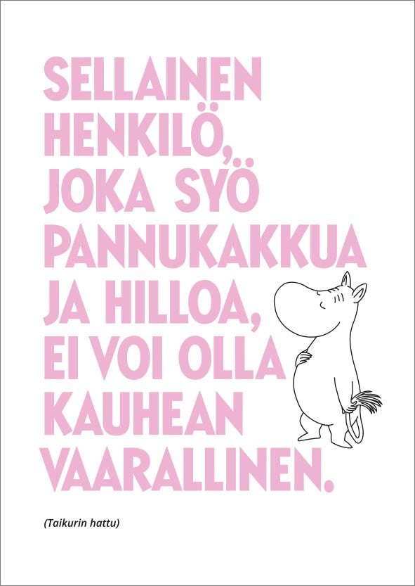 Postikortti kohopaino Muumi - Pannukakku