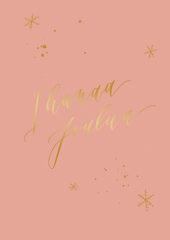 Joulukortti Kalligrafiastudio - Ihanaa joulua