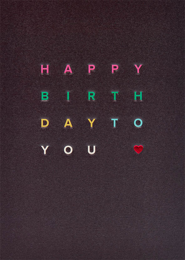 2-osainen kortti Lagom - Happy birthday to you <3