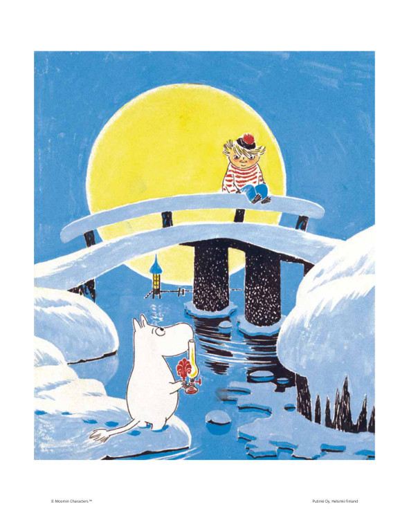 Muumi-juliste - Tuutikki sillalla