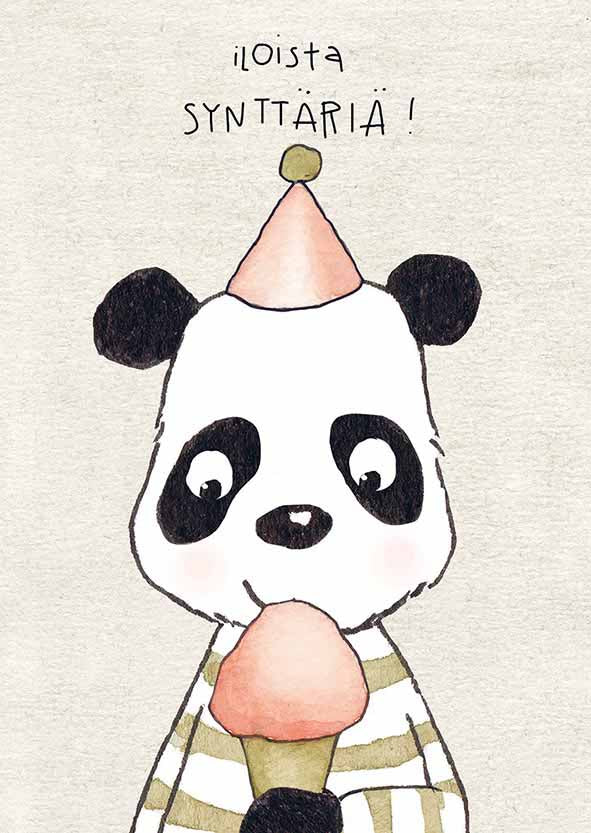 Postcard Henna Adel - Panda