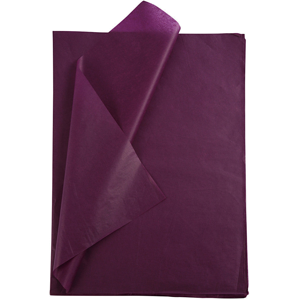Silkkipaperiarkit - Viininpunainen