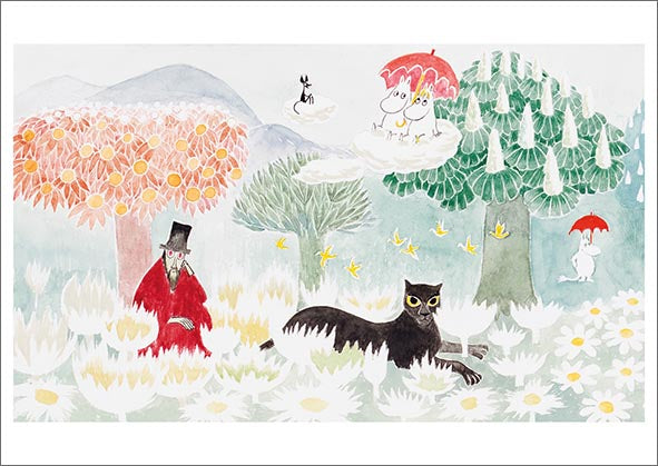 Postcard Moomin - Magician's hat 2