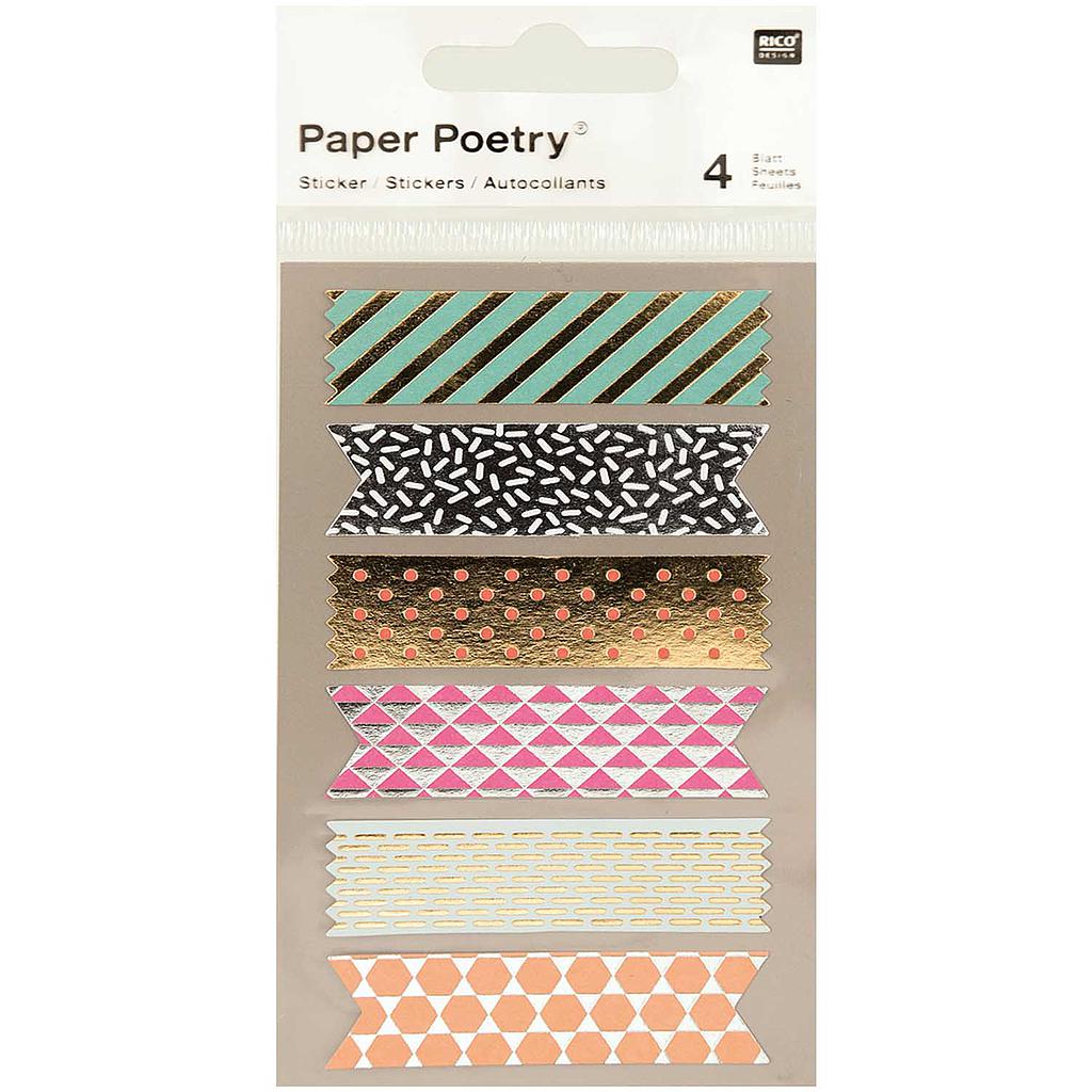 Tarrasetti Paper Poetry - Metallic Tapes